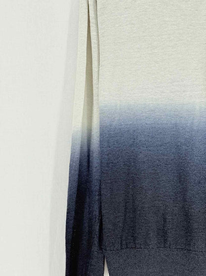 Pre - loved THEORY Grey & Blue Ombre Size Large Jumper at Reems Closet