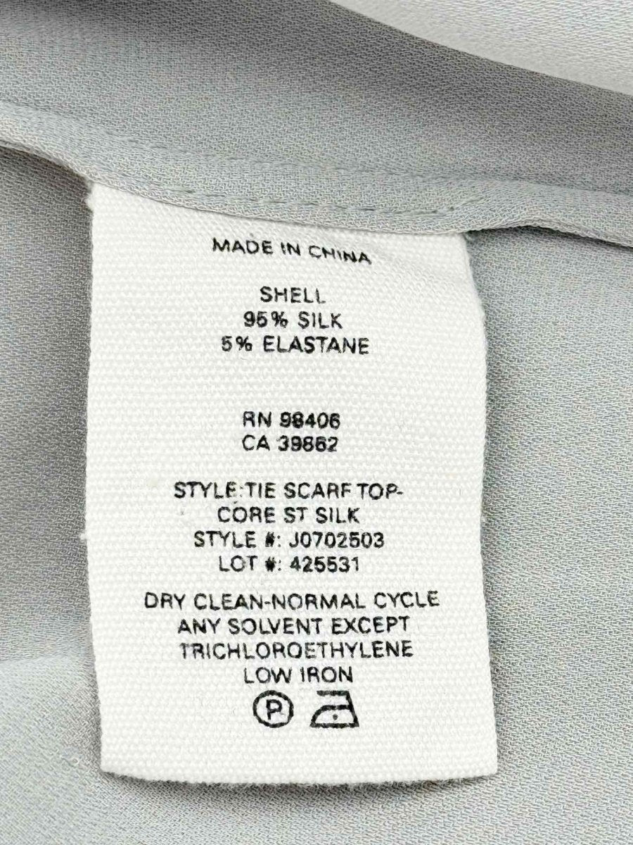 Pre - loved THEORY Grey Size Large Blouse at Reems Closet