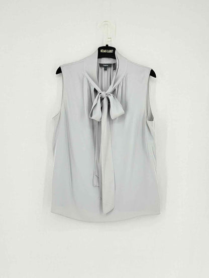 Pre - loved THEORY Grey Size Large Blouse at Reems Closet