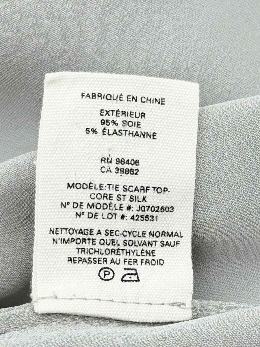 Pre - loved THEORY Grey Size Large Blouse at Reems Closet