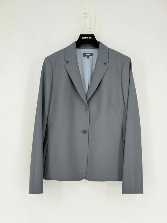 Pre - loved THEORY Grey Size US 10 Jacket at Reems Closet