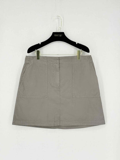 Pre - loved THEORY Khaki Size US 10 Mini Skirt at Reems Closet