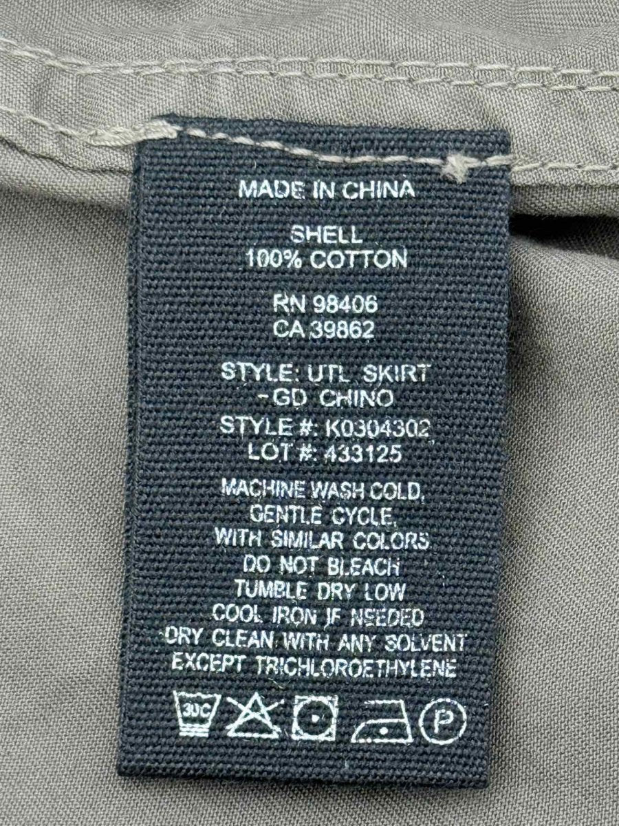 Pre - loved THEORY Khaki Size US 10 Mini Skirt at Reems Closet