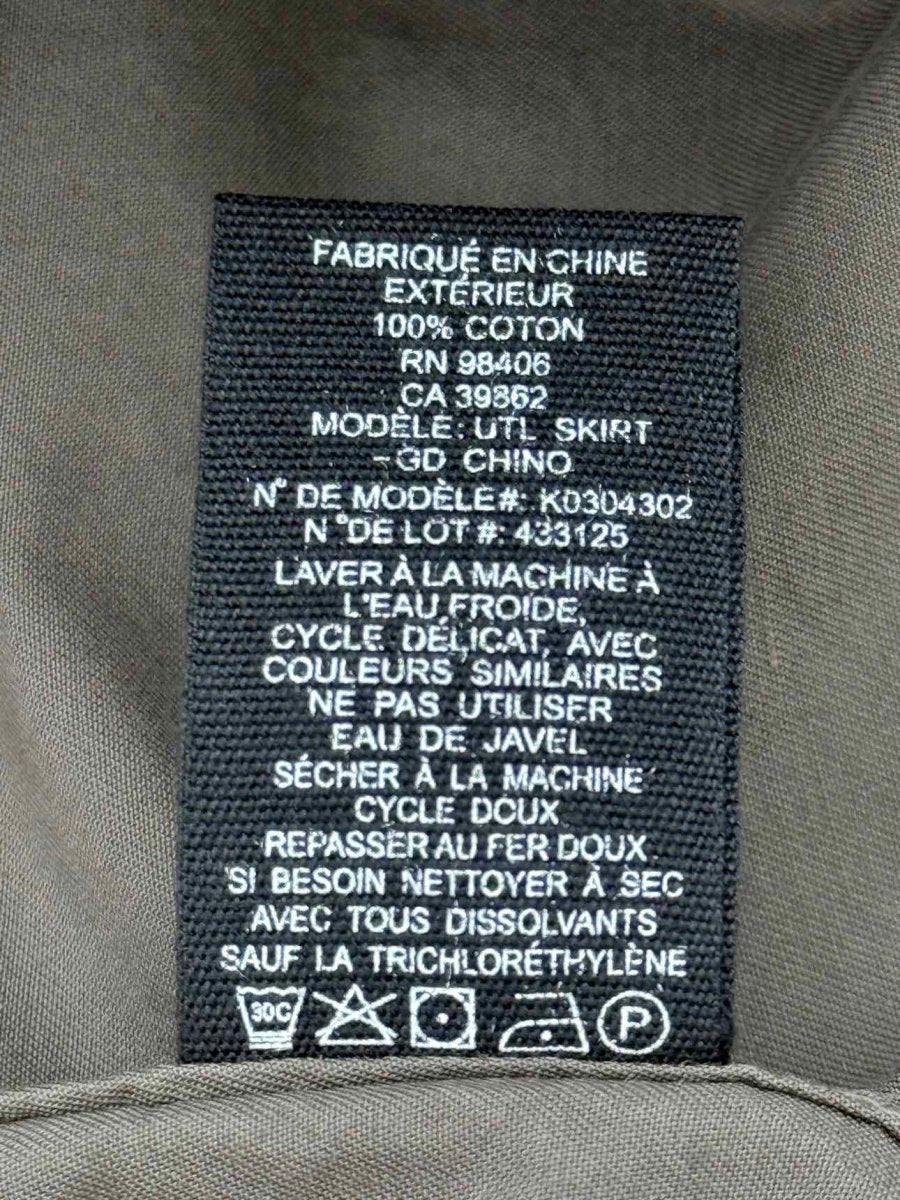 Pre - loved THEORY Khaki Size US 10 Mini Skirt at Reems Closet