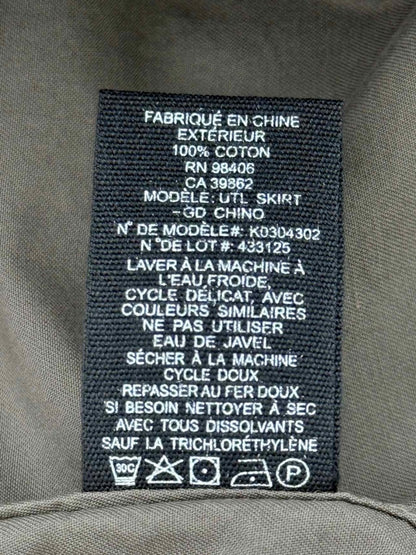 Pre - loved THEORY Khaki Size US 10 Mini Skirt at Reems Closet