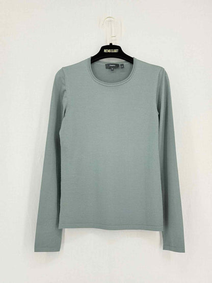 Pre - loved THEORY Light Green Size Medium Sweater at Reems Closet