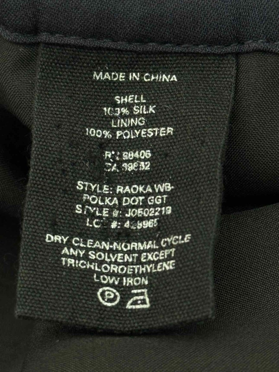 Pre - loved THEORY Navy Blue & Red Polka Dot Size US 10 Pants at Reems Closet