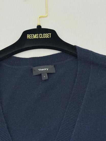 Pre - loved THEORY Navy Size Large Jumper at Reems Closet