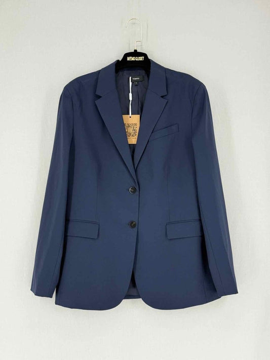 Pre - loved THEORY Navy Size US 10 Jacket at Reems Closet