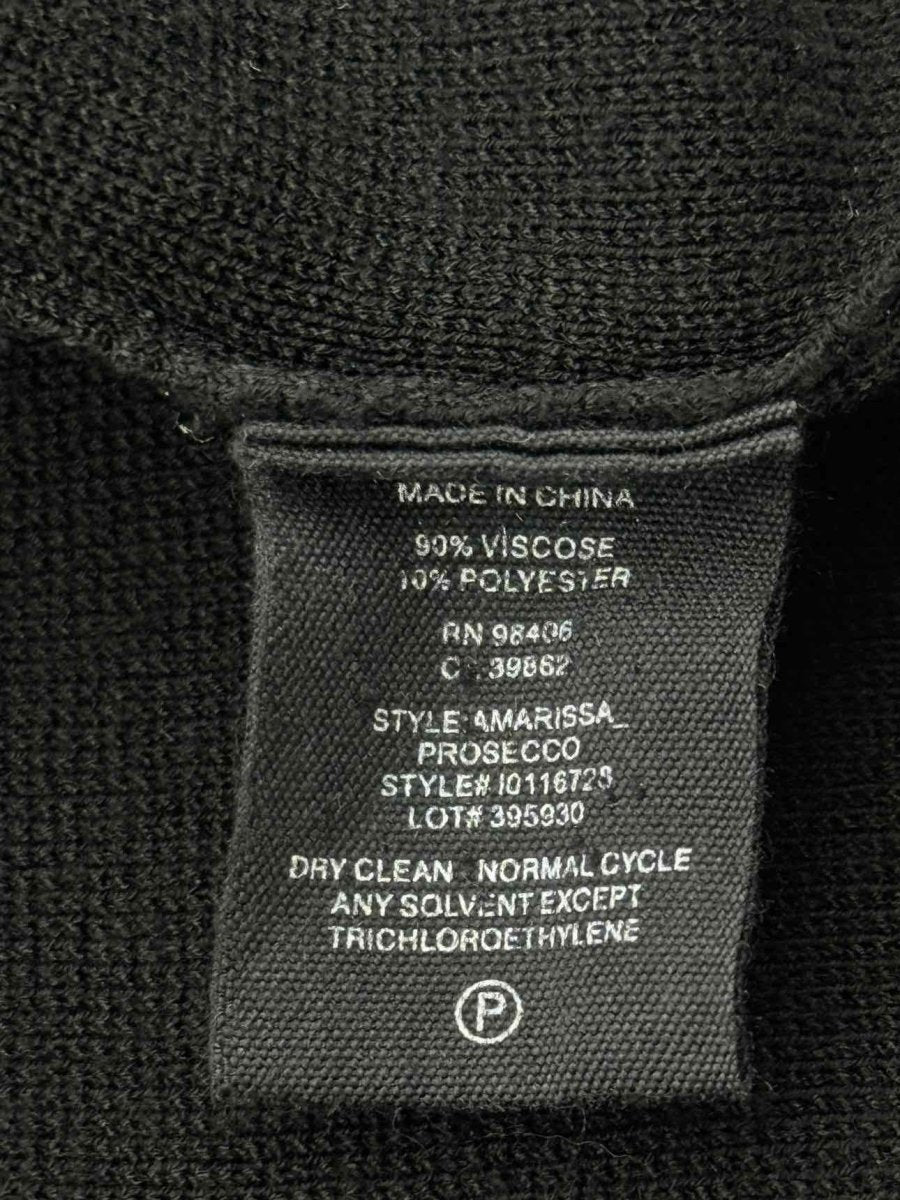 Pre - loved THEORY Open Front Black Size Large Cardigan at Reems Closet