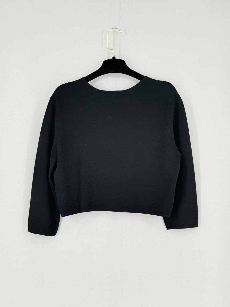 Pre - loved THEORY Open Front Black Size Large Cardigan at Reems Closet