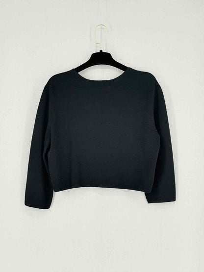 Pre - loved THEORY Open Front Black Size Large Cardigan at Reems Closet