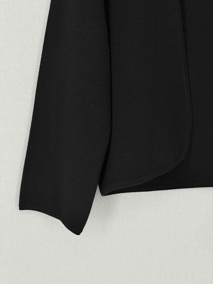 Pre - loved THEORY Open Front Black Size Large Cardigan at Reems Closet