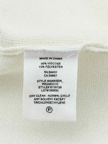 Pre - loved THEORY Open Off - white Size Large Cardigan at Reems Closet