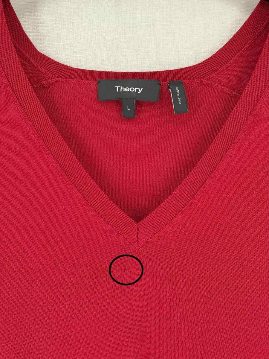 Pre - loved THEORY Red Size Large Jumper at Reems Closet