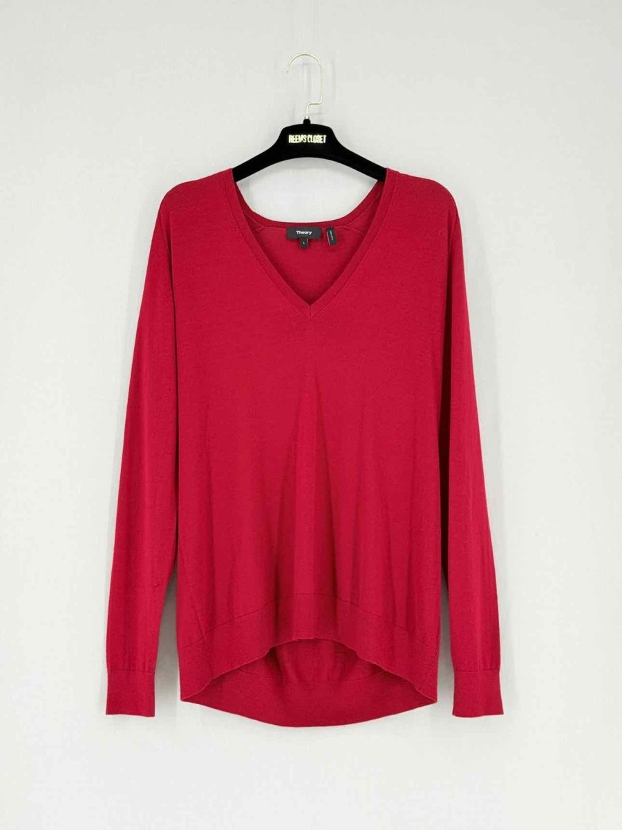 Pre - loved THEORY Red Size Large Jumper at Reems Closet