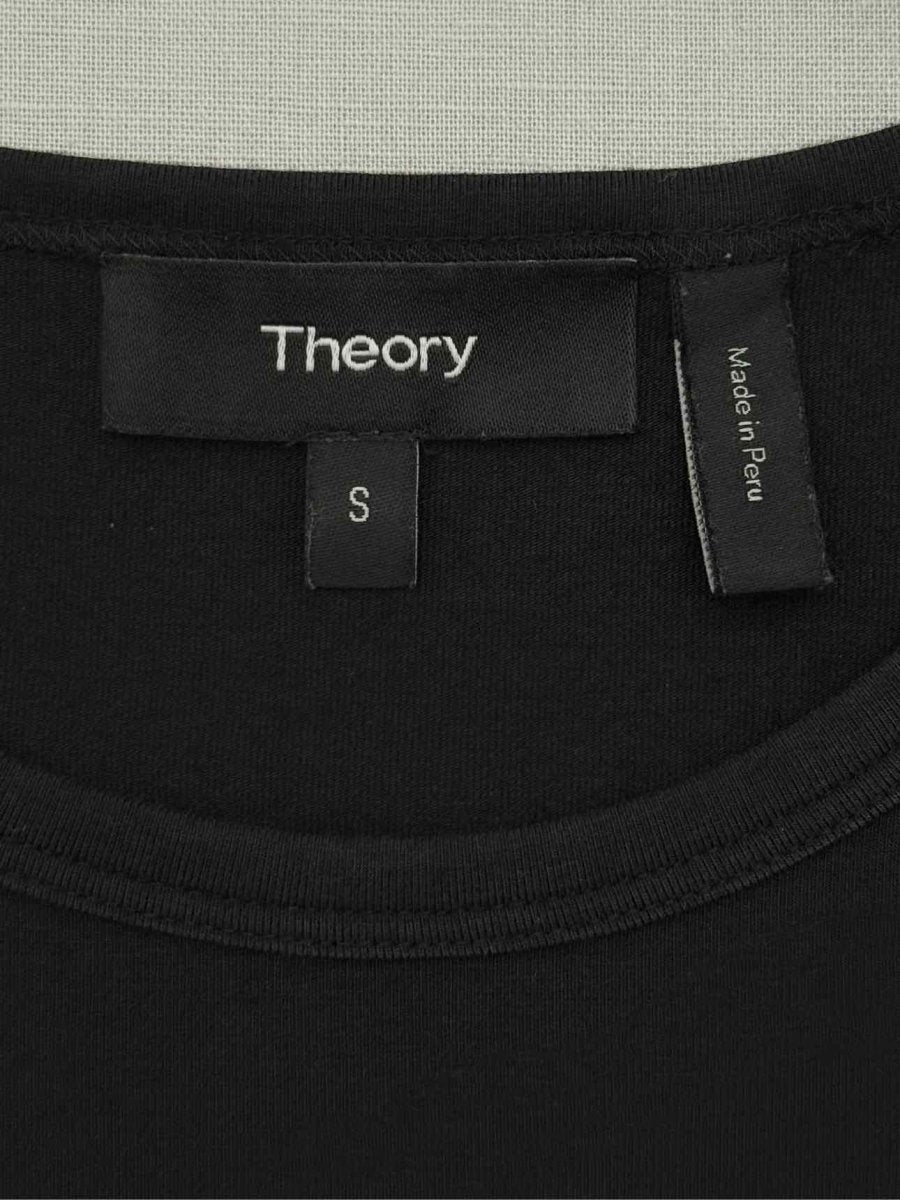 Pre - loved THEORY Side Tie Black Size Small Tank Top at Reems Closet