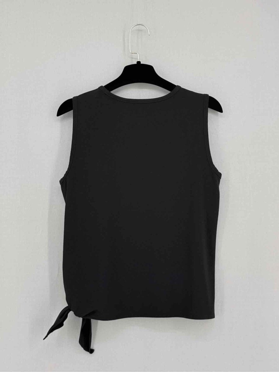 Pre - loved THEORY Side Tie Black Size Small Tank Top at Reems Closet