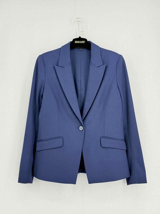 Pre - loved THEORY Slim Fit Navy Blue Size US 8 Jacket at Reems Closet