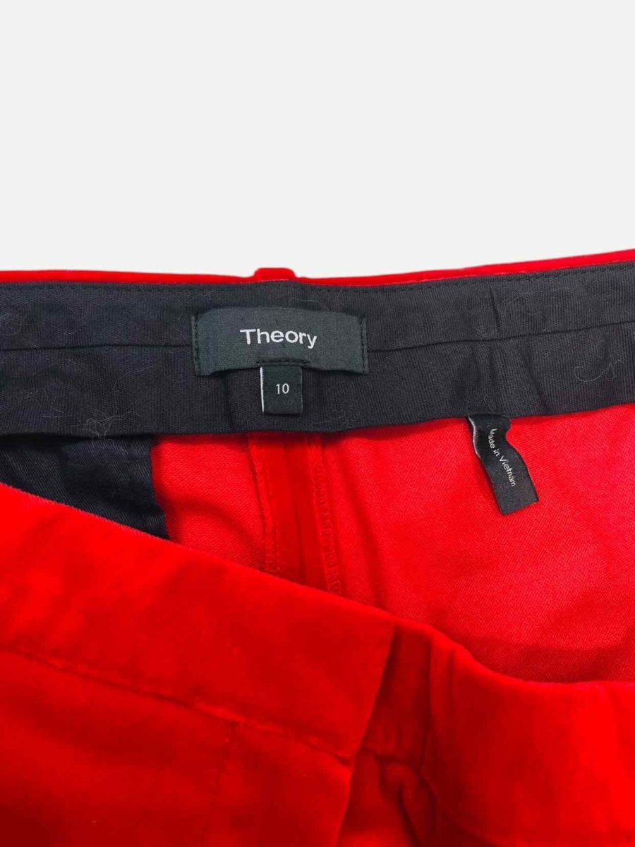 Pre - loved THEORY Tailored Red Size US 10 Pants at Reems Closet
