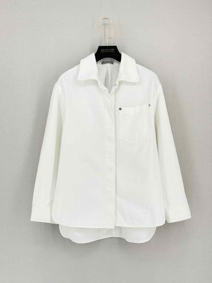 Pre-loved THEORY White Size Small Shirt at Reems Closet