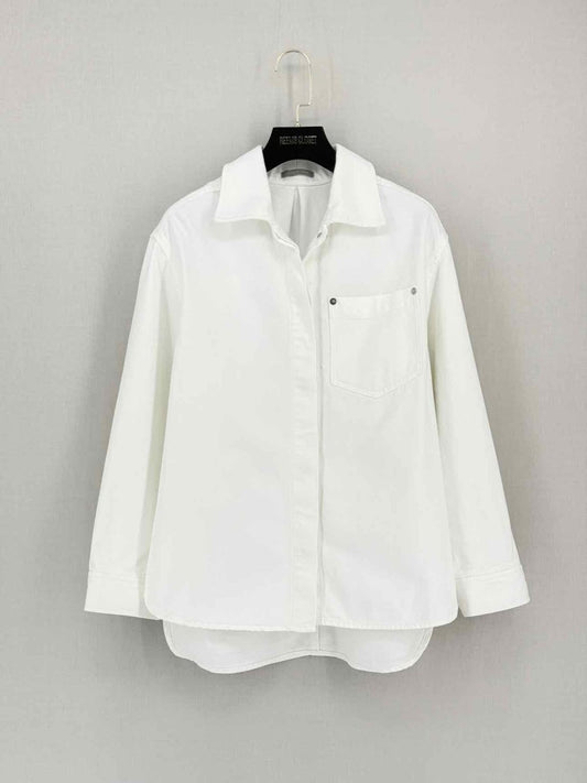 Pre-loved THEORY White Size Small Shirt at Reems Closet