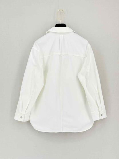 Pre-loved THEORY White Size Small Shirt at Reems Closet