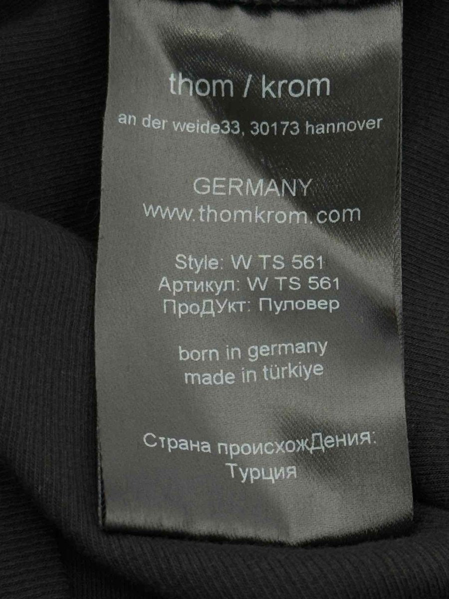 Pre - loved THOM KROM Black Size Small Top at Reems Closet