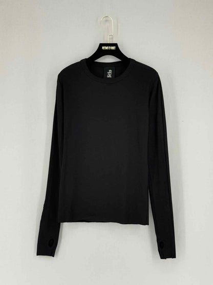 Pre - loved THOM KROM Black Size Small Top at Reems Closet