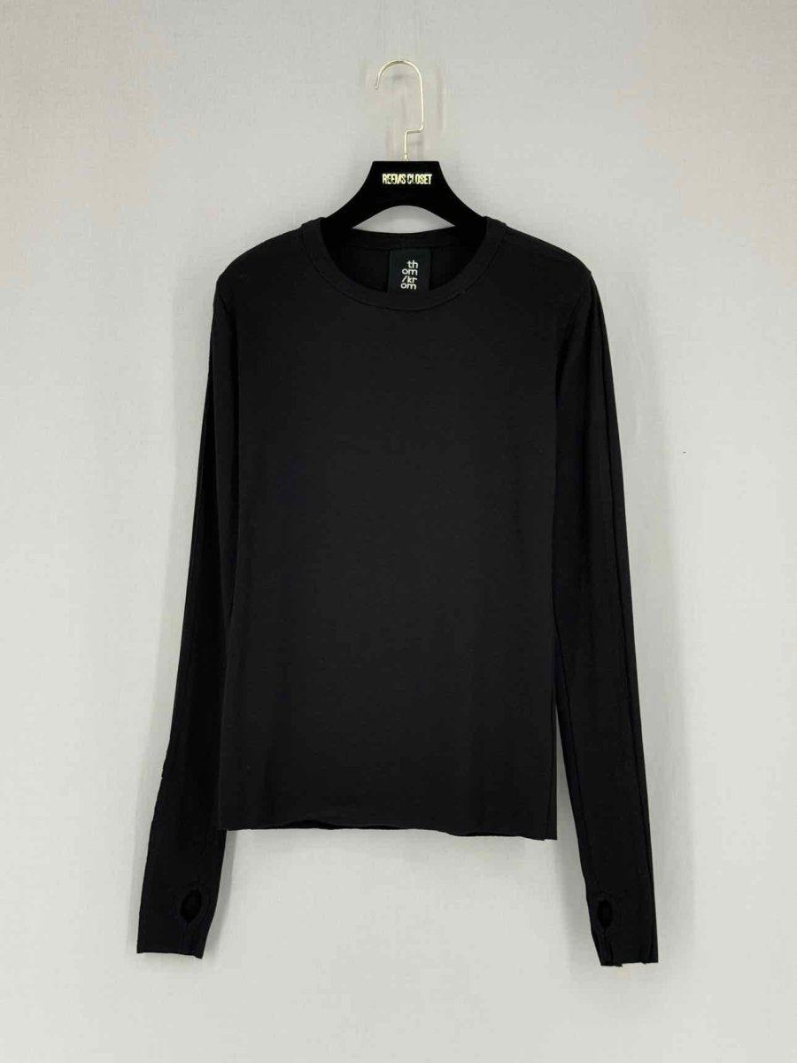 Pre - loved THOM KROM Black Size Small Top at Reems Closet