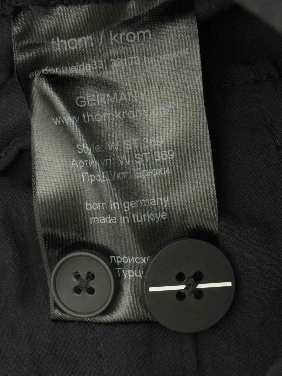 Pre - loved THOM KROM Black Size XSmall Pants at Reems Closet