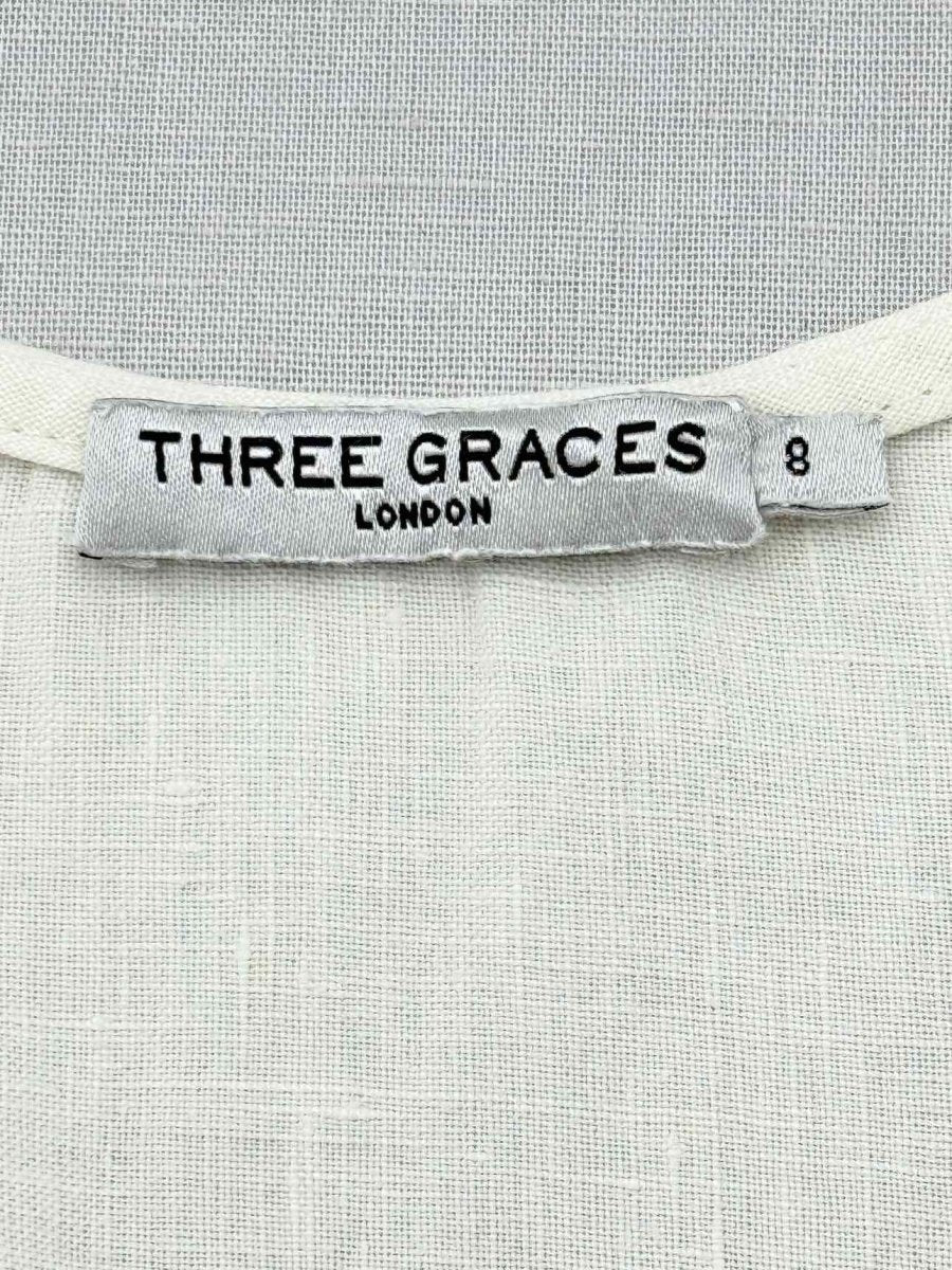 Pre - loved THREE GRACES LONDON Cream Size US 8 Outfit Set at Reems Closet