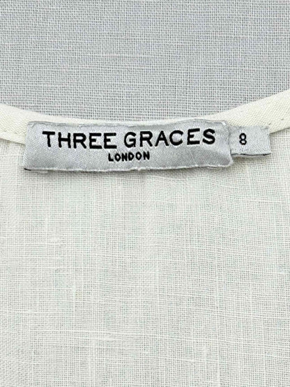 Pre - loved THREE GRACES LONDON Cream Size US 8 Outfit Set at Reems Closet