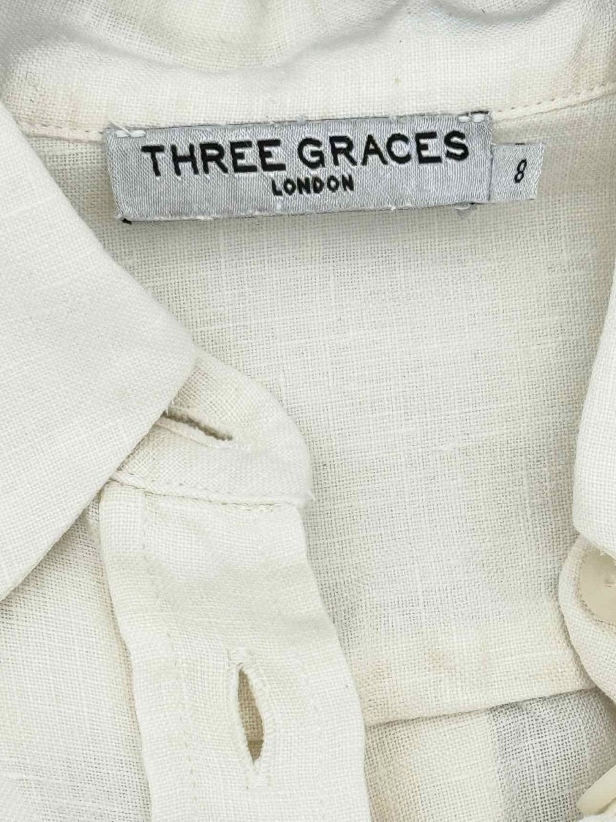 Pre - loved THREE GRACES LONDON Cream Size US 8 Outfit Set at Reems Closet