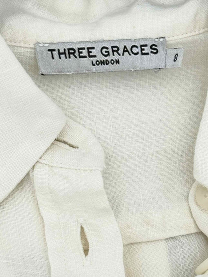 Pre - loved THREE GRACES LONDON Cream Size US 8 Outfit Set at Reems Closet