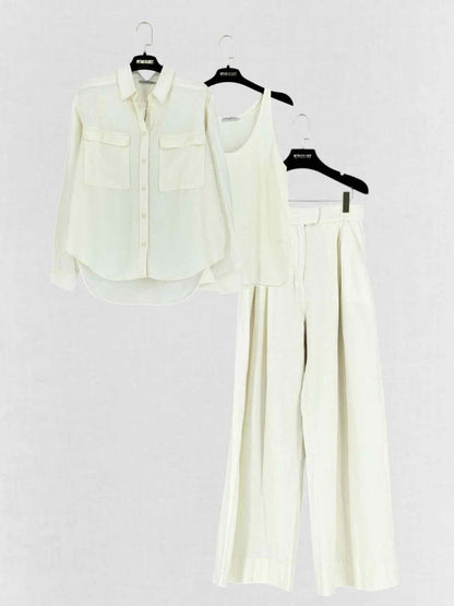 Pre - loved THREE GRACES LONDON Cream Size US 8 Outfit Set at Reems Closet