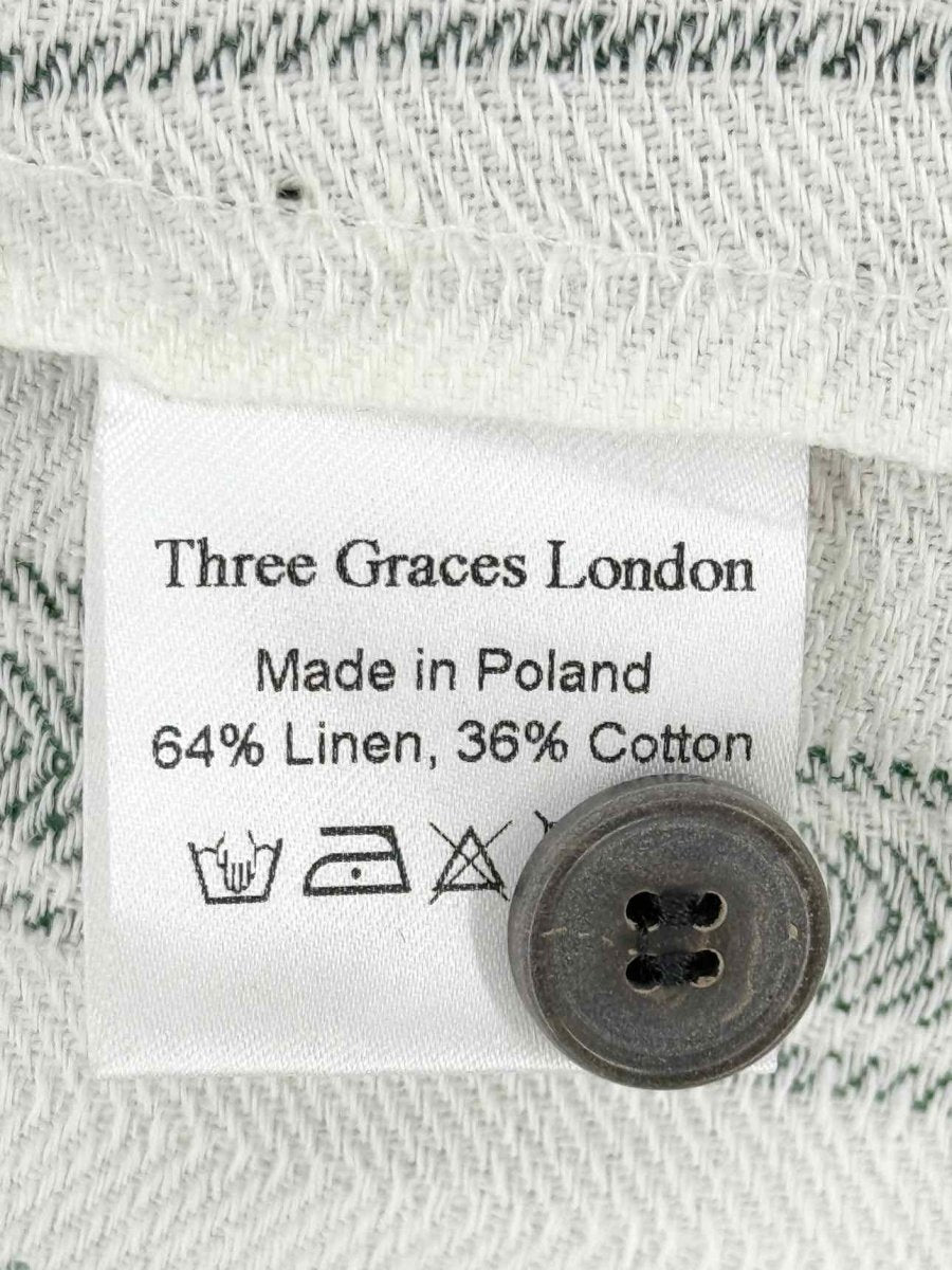 THREE GRACES LONDON Green & White Size US 8 Midi Dress - Reems Closet THREE GRACES LONDON Green & White Size US 8 Midi Dress - Reems Closet