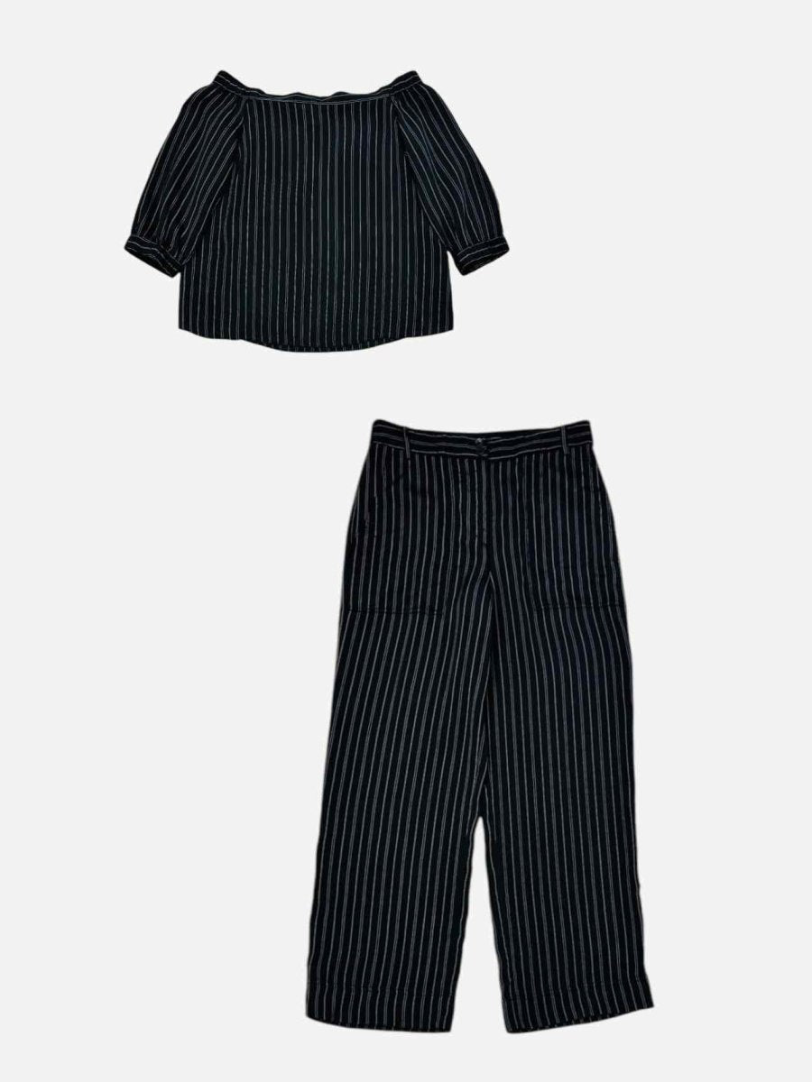 Pre - loved TIBI Black Stripe Outfit Set at Reems Closet