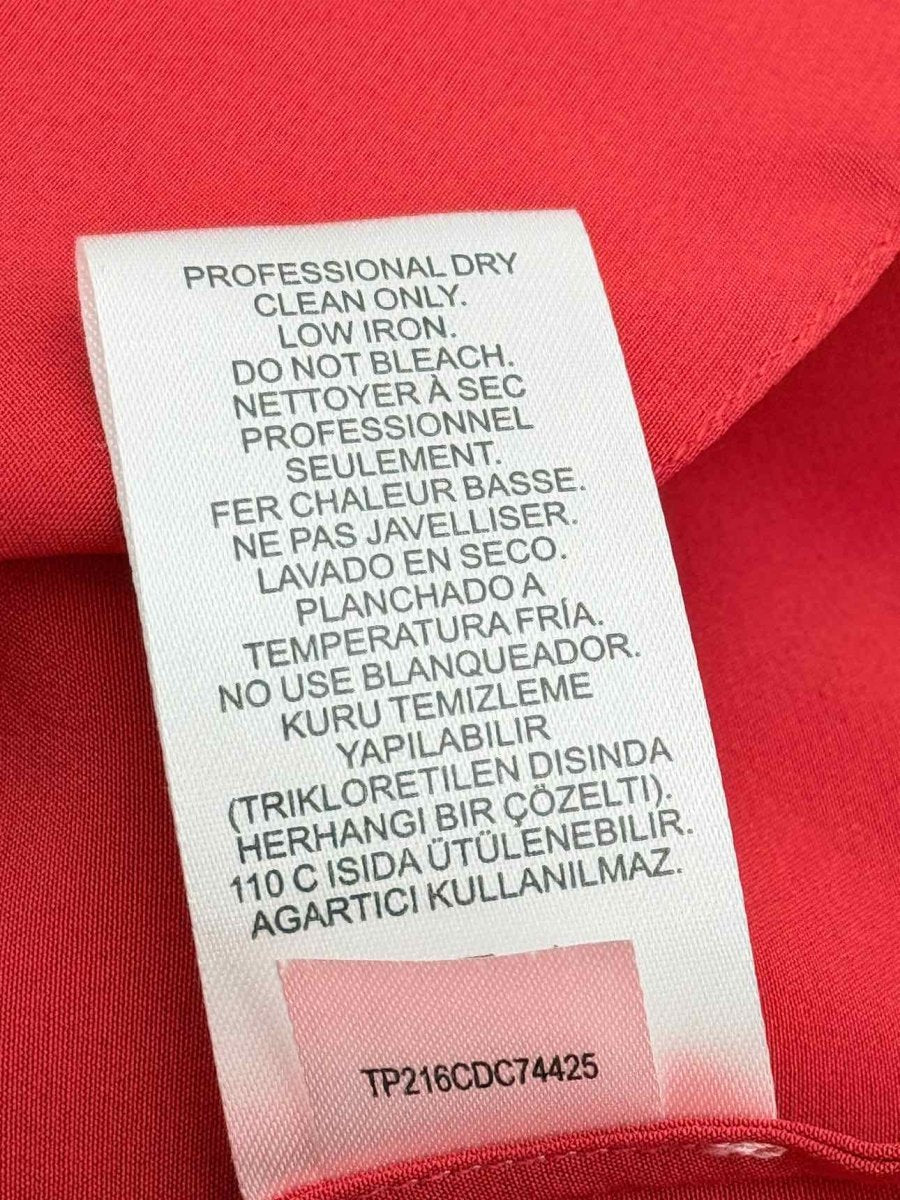 Pre - loved TIBI Cold Shoulder Red Size US 8 Top at Reems Closet