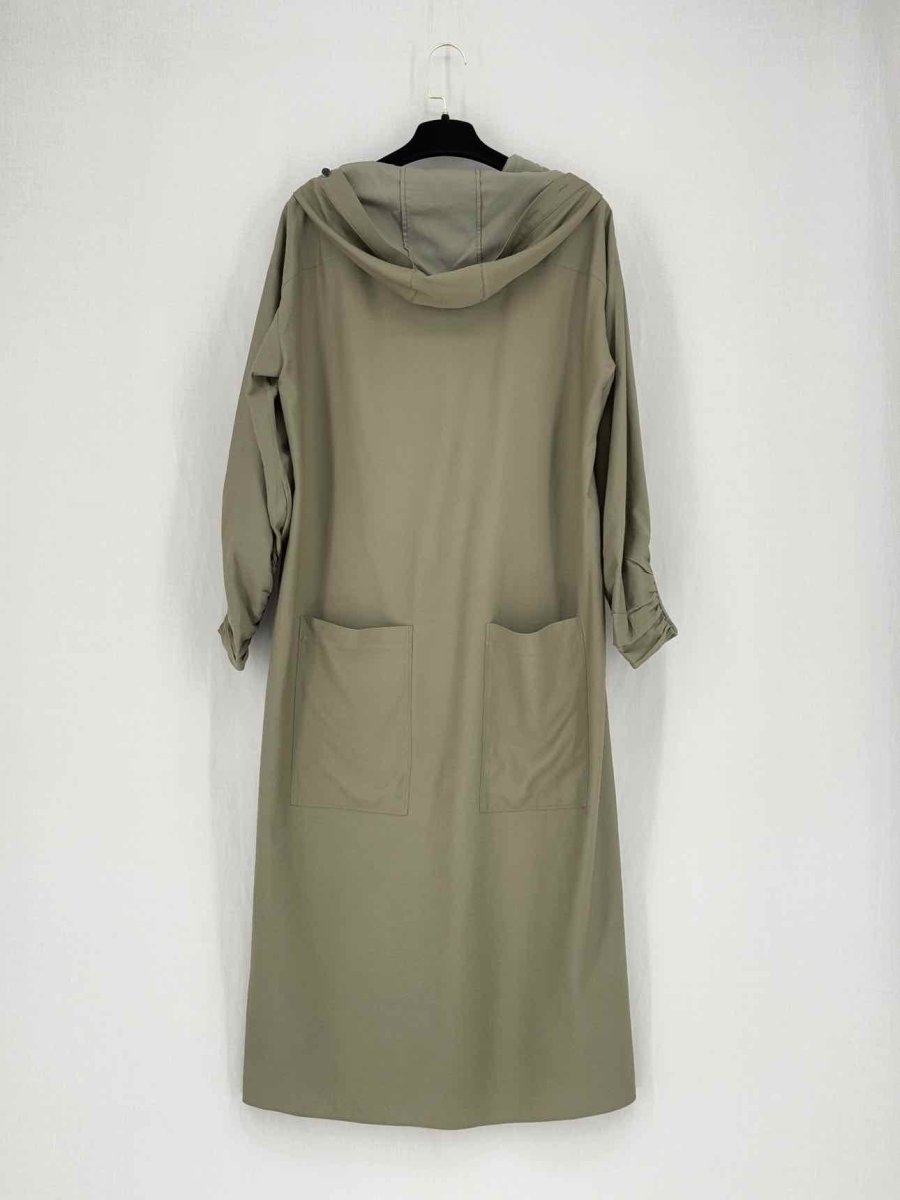 Pre - loved TIBI Khaki Size XXSmall Midi Dress at Reems Closet