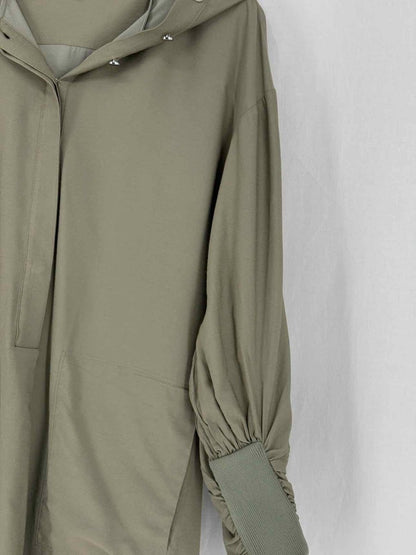 Pre - loved TIBI Khaki Size XXSmall Midi Dress at Reems Closet