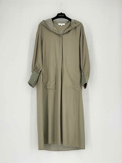 Pre - loved TIBI Khaki Size XXSmall Midi Dress at Reems Closet