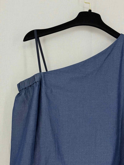 Pre-loved TIBI Navy Blue Size US 6 Top at Reems Closet