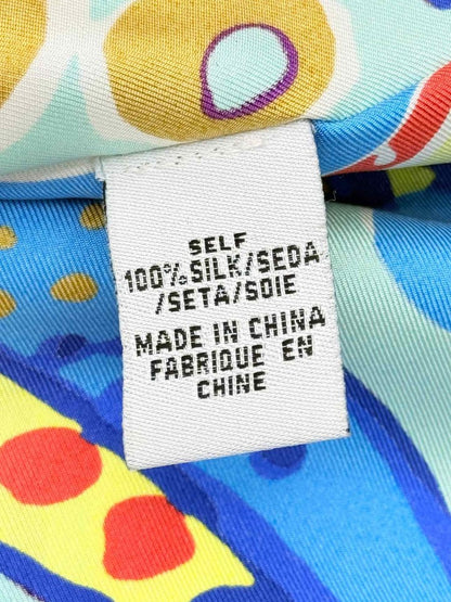 Pre-loved TIBI White Multicolor Graphic Print Size US 2 Blouse at Reems Closet