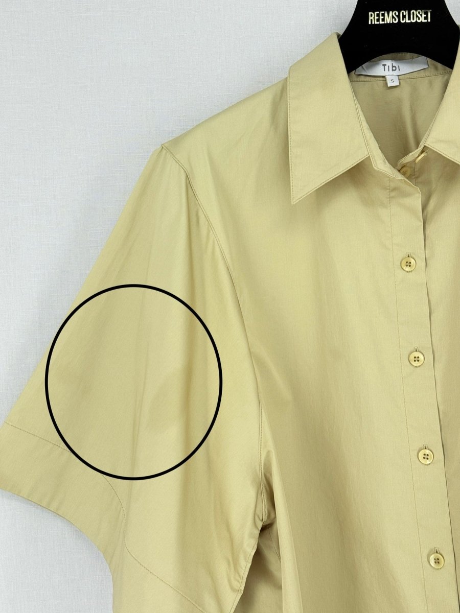 Pre - loved TIBI Yellow Size Small Shirt at Reems Closet