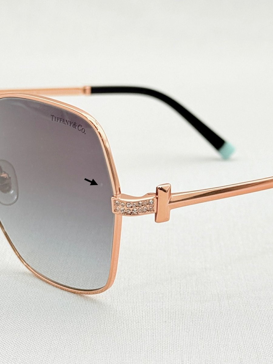Pre - loved TIFFANY & CO Gold Tone Sunglasses at Reems Closet