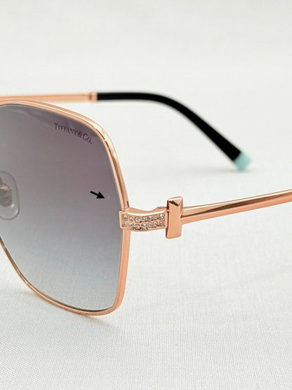 Pre - loved TIFFANY & CO Gold Tone Sunglasses at Reems Closet