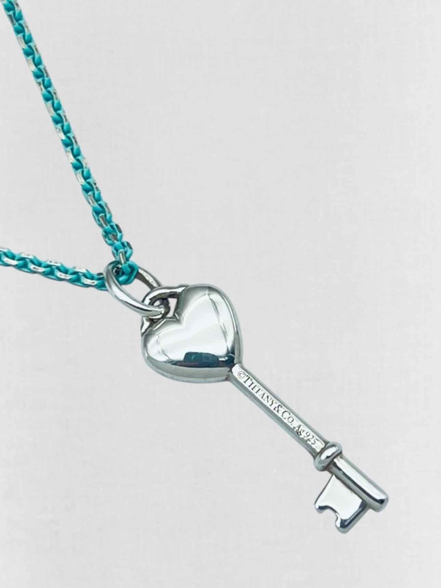 Pre - loved TIFFANY & CO Heart Key Necklace at Reems Closet