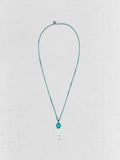 Pre - loved TIFFANY & CO Heart Key Necklace at Reems Closet