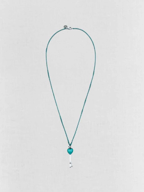 Pre - loved TIFFANY & CO Heart Key Necklace at Reems Closet